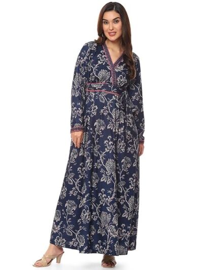 BIBA Women's Fit and Flare Knee Length Dress