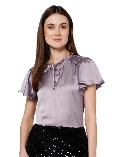Purys Women's Solid Regular Fit Blouse
