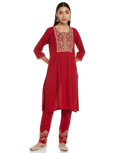 BIBA Women's Rayon Suit Set