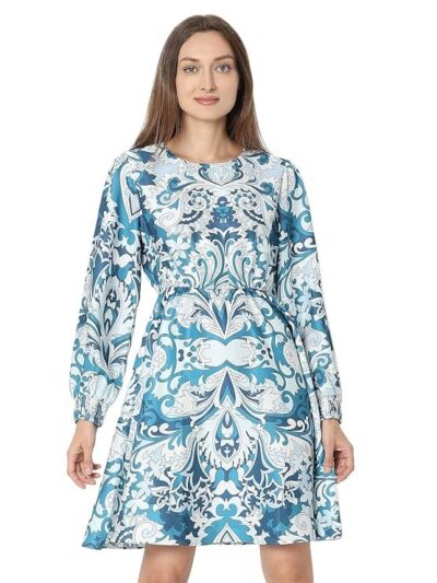 VERO MODA Ethnic Motifs Printed Fit & Flare Dress