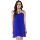 Roving Mode Women's Georgette A-Line Mini Dress