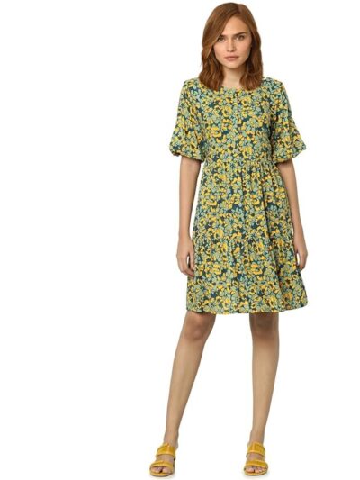 VERO MODA Women's Knee Length Viscose Shift Dress