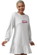 FOREVER 21 Womens Graphic Drop Waist Mini Dresses