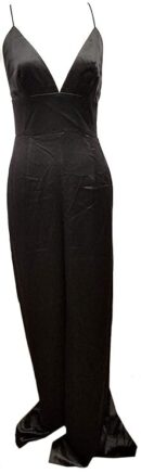 Jill Jill Stuart Women's Satin Jumpsuit, Black, 4