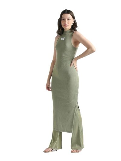 Calvin Klein Department475 Cotton Blend Bodycon Maxi Dress