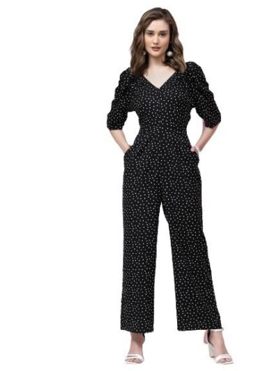 KASSUALLY Jumpsuits for women Casual Pleated Sleeve Jumpsuit