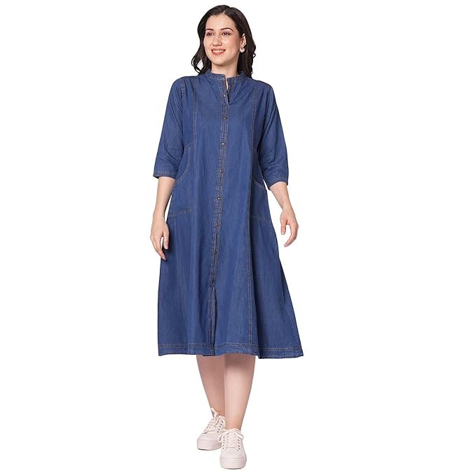 GIA Denim Dress for Women, All time All Season Fashion