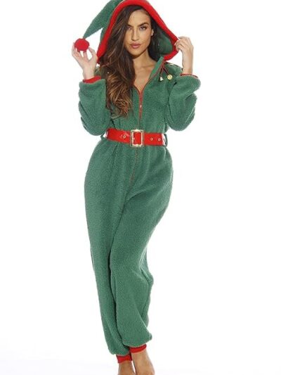#followme Adult Christmas Onesie for Women Jumpsuit One-Piece Pajamas