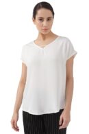 Van Heusen Women's Regular Fit V-Neck Formal Top