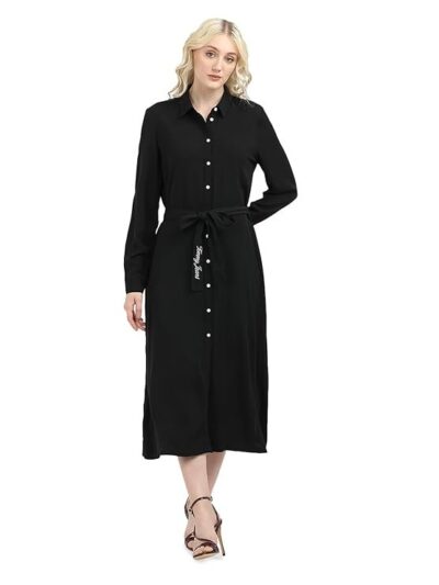 Tommy Hilfiger Women's Polyester A-Line Calf Length Casual Dress