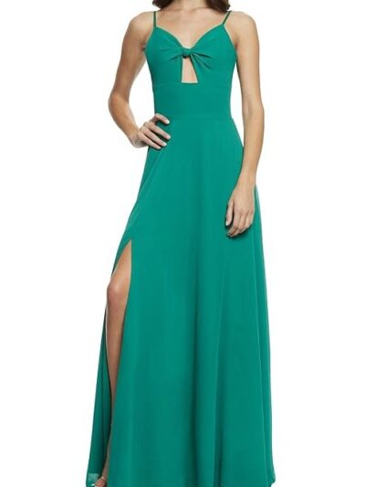 Dress the Population womens Cambria Tie Bodice Evening Dress